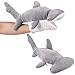 Marioneta de mano de tiburón marioneta de 15 pulgadas para niños – Peluche de tiburón de peluche ultra suave ideal para jugar imaginativo…