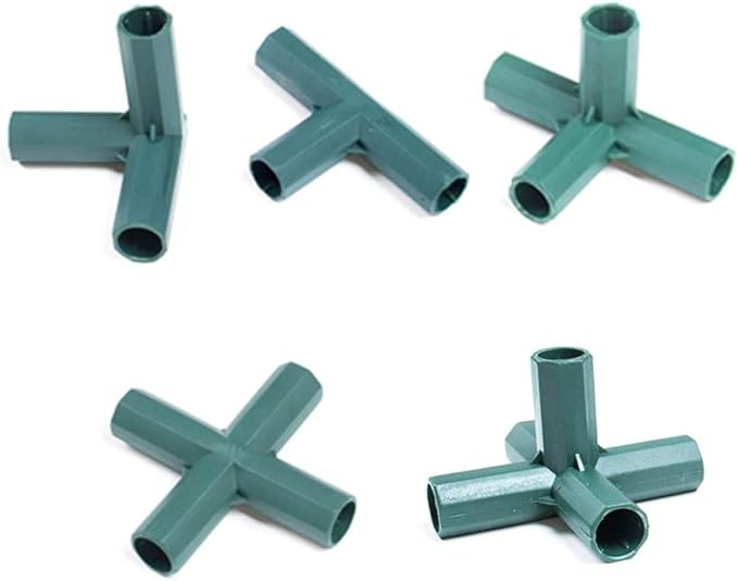 Greenhouse Frame Connectors,6 Types 30 Pcs 16mm Stable Support Heavy
