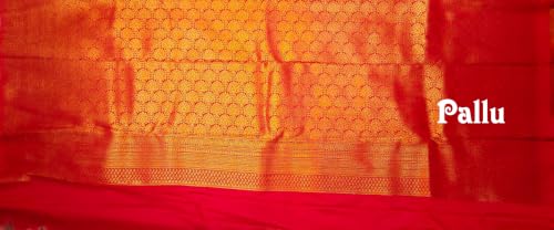 Image of VFCollections Women's Kanchipuram Silk Saree With Blouse Piece