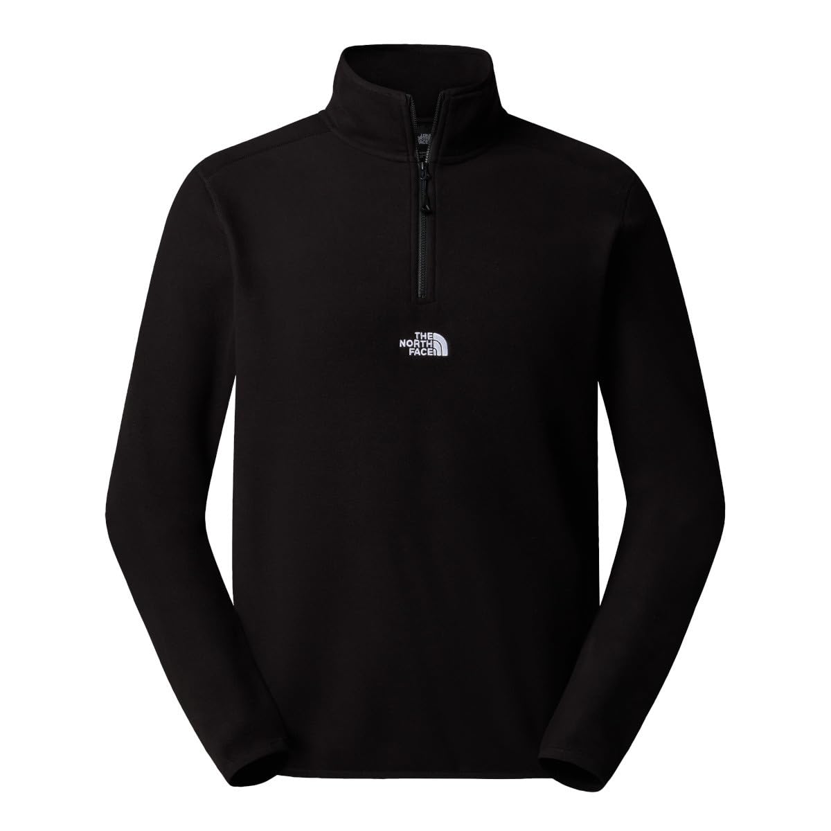 The North Face Men's Glacier 1/4 Zip - Embroidered Logo Sweatshirt, Tnf Black/Npf, XS