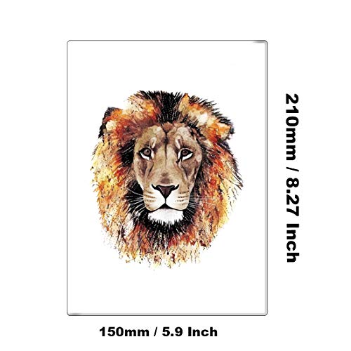 Ooopsiun 10 Sheets Large Tiger Temporary Tattoos For Men Kids, Cool Waterproof Body Fake Lion Tattoo Sticker For Men Women 3D Animals Large Arm Tattoos #TOP4