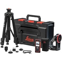 Leica Geosystems DISTO D5 Package New, 650ft Laser Distance Measure with Bluetooth, 4X Zoom Camera