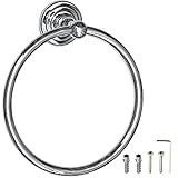 Sayoneyes Polished Chrome Towel Ring - Premium Quality SUS304 Stainless Steel Rust Proof Hand Towel