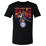 500 LEVEL Joel Embiid Philadelphia 76ers Shirt - Joel Embiid Tyrese Maxey & Paul George Philadelphia 76ers Trio WHT (Black, Large)
