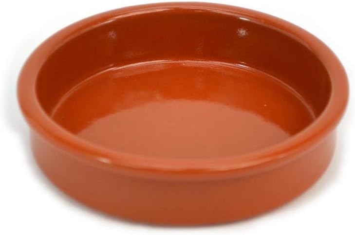 Spanish Casserole Casserole Ajillo Pot 4.7 inches (12 cm) Shallow Pot Shaped Small Plate Spanish Food Heat Resistant Serving Plate Pot Oil Boiled Oven Microwave Oven Handmade Pot Dish Microwave Dish