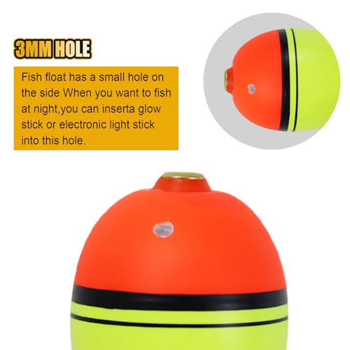 CWSDXM Slip Bobbers Float, EVA Fishing Floats and Bobbers with Hole for Crappie, Walleye, Panfish & Bass, Adjustable Sliding Bobbers with Floatage from 0.35oz to 4.23oz (30g Floatage-5PCS) - image 2