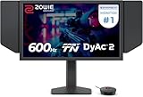 BenQ Zowie XL2586X+ 24.1 New Fast TN 600Hz Gaming Monitor, DyAc 2, 1080p, Auto Game Mode by XL Setting to Share, Height Adjustment Powered by Industrial-Grade Bearing Design, S Switch, Shielding Hood