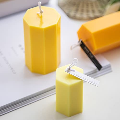Candle Molds Candle Making Supplies,2 Pcs Hexagon Pillar Candle Making Molds, Durable Pc Candle Mold For Candle Making #TOP3