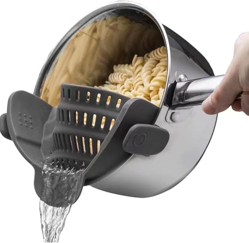 Mr.Gadget's Solutions Clip-On Silicone Snap Strainer – Universal ...