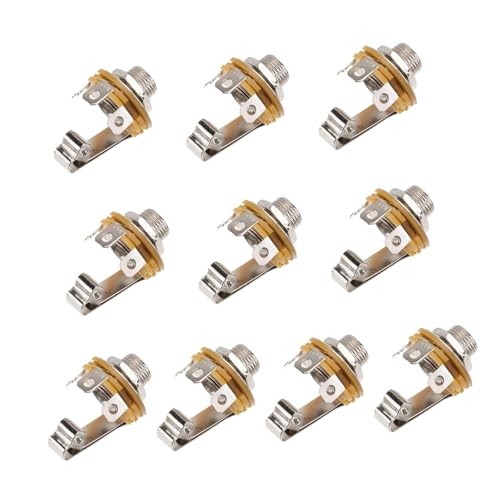 Yardwe 10Pcs Microphone Holder for Stringed Instruments Easy Install Mic Socket for Guitars and Other Instruments Durable Design with Smooth Edges for Scratch Use