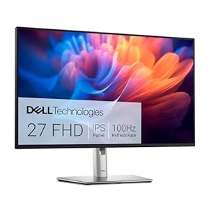 Dell P2725H 27 Inch Full HD (1920×1080) Monitor, 100Hz, IPS, 5ms, 99% sRGB, USB-C, DisplayPort, HDMI, VGA, 4x USB, 3 Year Warranty, Black