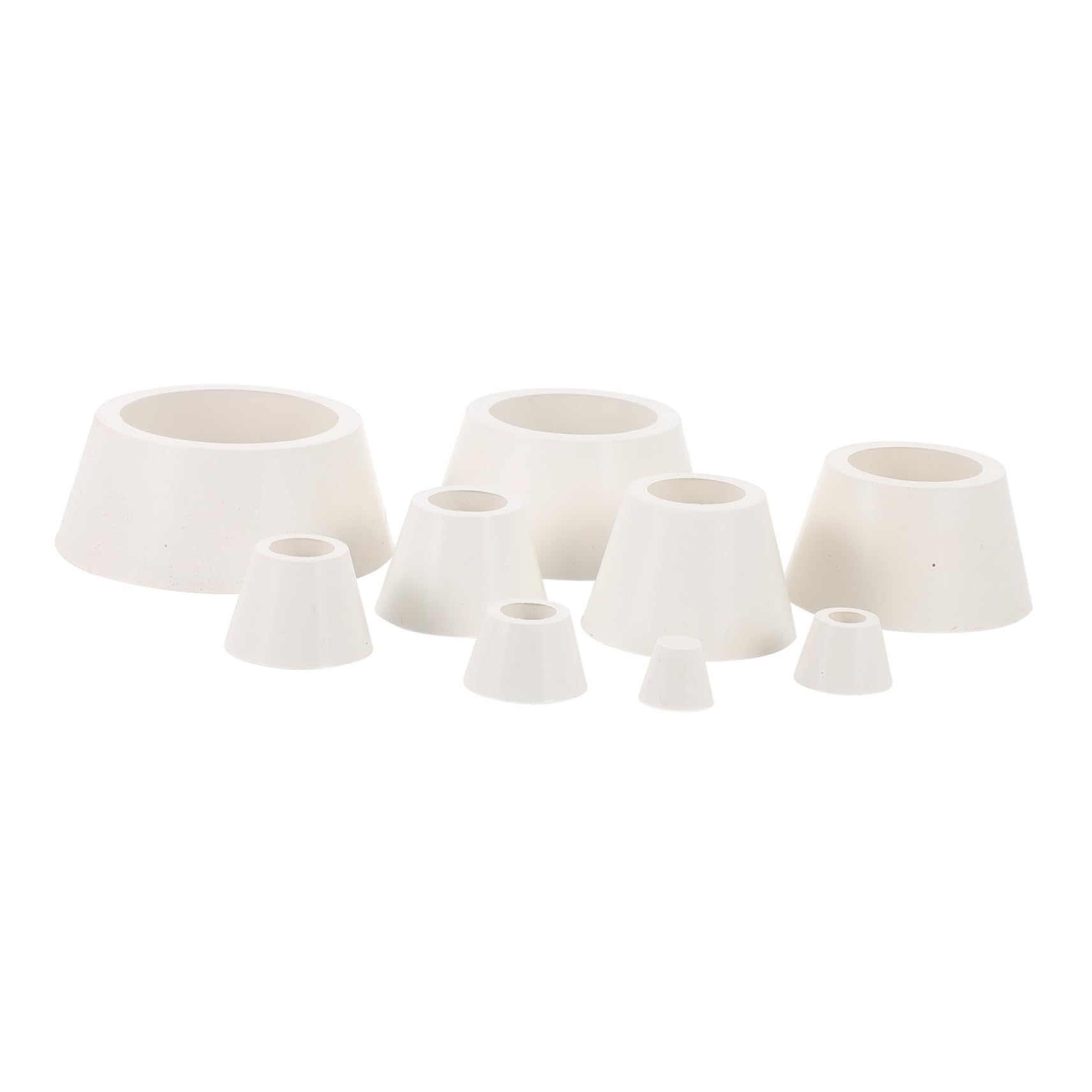 JECOMPRIS Funnel Adapter Ring 10x1 Set Funnel Flask Gaskets Filter Adapter Cones Set Lab Glassware Gaskets