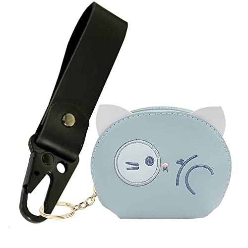Miayaya Leather Keychain Universal Leather Key Chain Holder For Men And Women Anti-Lost Car Key Holder Portable Creative Personality (Black) #TOP4