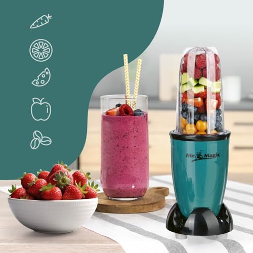 GOURMETmaxx Mr. Magic Mixer | Smoothie Maker met XXL accessoirepakket | Standmixer 18-delig | Blender met lekvrije vershouddeksels | Food Processor voor shakes, smoothies etc. - Afbeelding 3