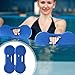 Lewtemi 2 Packs Water Exercise Discs Hand Held Water Weight Exercise Equipment Pool Exercise Equipment for Adults Water Aerobics Resistance Training, Blue