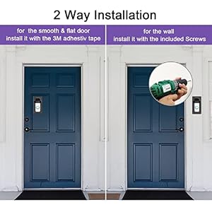 Adhesive doorbell mount Suitable with Video Doorbell 1/2/3/4, No-Drilling Mounting Bracket, Equipment Adhesive doorbell mount Suitable with Video Doorbell 1/2/3/4, No-Drilling Mounting Bracket, Equipment