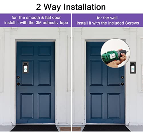 Adhesive doorbell mount Suitable with Video Doorbell 1/2/3/4, No-Drilling Mounting Bracket, Equipment Adhesive doorbell mount Suitable with Video Doorbell 1/2/3/4, No-Drilling Mounting Bracket, Equipment