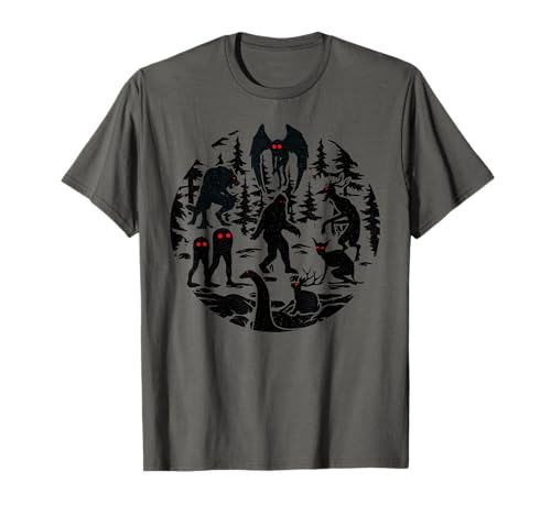 Bigfoot Loch Ness Monster Mothman and Others! Funny Cryptid T-Shirt