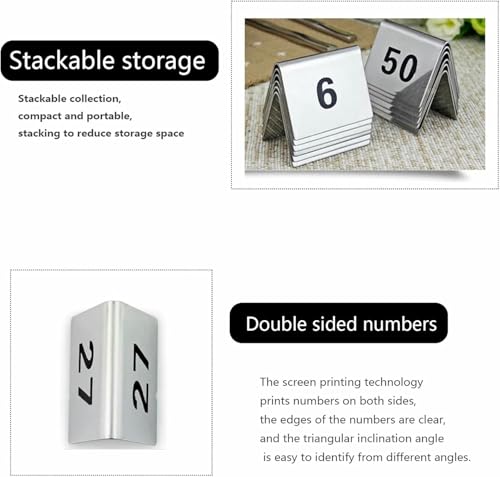 Numéros de Table Facile à Nettoyer pour Restaurant et Café - 5