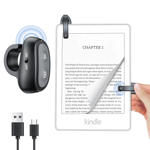 Anello RF Telecomando Per Kindle Paperwhite E Fotocamera – Page Turner Wireless Senza Bluetooth Per Lettura E Scatti