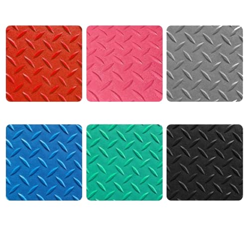 Protection sol garage anti-glissade et imperméable en PVC rouge - 3