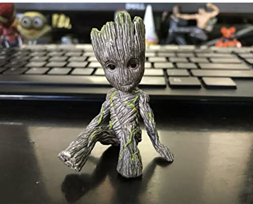 Zeshops Miniature Fairy Garden Sitting Groot Figurine Pvc Statue Groot In For Kids Home Car Decor Gift #TOP5