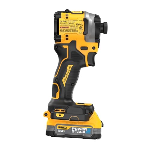 Image of DEWALT 20V MAX ATOMIC Cordless Impact Drill Driver Kit, 1 /4 Inch, Battery and Charger Included (DCF850E1)