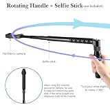 Mini Składany Obrotowy Uchwyt do Kamery Sportowej PULUZ - Statyw 1/10.2 cm Śrubowy do Insta360 X3/X4/ONE X2/RS, do Gopro/DJI i Innych - Kompaktowy Statyw Stołowy, Gimbal