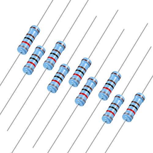 Sourcing Map 30pcs Résistances 1 Ohm 1W 1% Film Métallique Axial Antidéflagrant