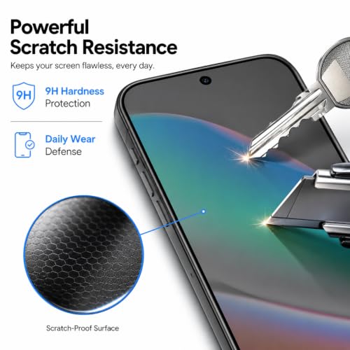 Image of FIRST MART Borderless Privacy Tempered Glass for Google Pixel 10 & Pixel 10 Pro with Cable Protector | Anti-Spy Edge-to-Edge Screen Guard, Case-Friendly | Pack of 1