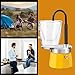 MVPLUE-Mini Express Swiss Single Tube Moka Pot Aluminum Yellow，Moka Set includes One Double Wall 3oz Cup,Enjoy delicious coffee in no time