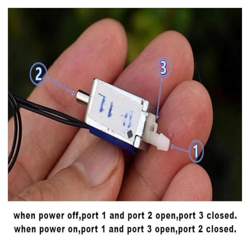 Electrovanne N/O DC 3V 5V micro vanne gaz micro-contrôle DIY - 5