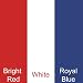 THREE (3) sheets of 12" x 15" Mixed Colors Siser Heat Transfer Vinyl (HTV) / Iron-on Sheets (Patriotic Pack)