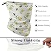 FOSKERV Women's Fashion Warm Neck Gaiter, Soft Comfortable Neck Warmer, Reusable Face Cover Scarf with Elastic Cord for Daily Use, Save The Bees Printing