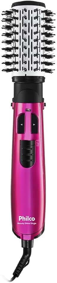Escova Rotativa, Beauty Shine Single Pec03R, 1000W, Rosa, 220V, Philco