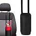 Car Seatback Storage Bag | Fire Extinguisher Holder | Portable Organizer | Mount Accessory | Car Travel Interior Convenience Tool for Umbrellas Cups Phones Drinks Vehicle Safety Equipment