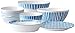 Zestaw naczyń kuchennych, zestaw obiadowy dla osób 2, zestaw zastawy stołowej w kolorze niebieskim 6, świeży i elegancki, miska calowa 4, miska calowa 7, płyta głęboka 8 cali i płaska płyta 9 calowa K