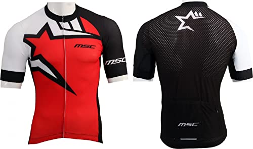Short Pro Race MSC T-L Rouge et Noir pour le cyclisme de performance