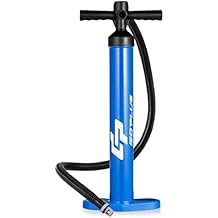 Goplus Double Action Hand Pump with Pressure Gauge for Inflatable Paddle Board Boat SUP