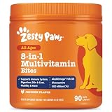 Zesty Paws Dog Vitamins - Dog Multivitamin Chews, Chicken, 90 Ct