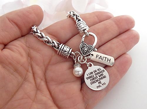 Religious Bible Verse Bracelet for Her Scripture Quotes Bracelet Faith Christian Jewelry Encouragement for Women Friend2