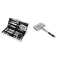 Cuisinart CGS-5020 BBQ Tool Aluminum Carrying Case, Deluxe Grill Set, 20-Piece and Cuisinart CNTB-422 Simply Grilling Nonstick Grilling Basket