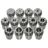 vidaXL ER20 Spannzangen Set 13-tlg. Drehwerkzeugsatz für Industrie Einsetzbar Fräsmaschinen Werkzeug Graviermaschine Spannzangensatz