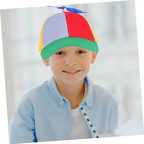 Baseball Hats Bamboo Dragonfly Cap Boys and Girls Boys Hat Detachable Propeller Sun Cap4