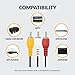 Newhouse Hardware 6ft 3-RCA Male-to-Male Cable RCA6-01, Male-to-Male Extension Cord AV Cable is Compatible with HDTV, DVD, VHS, VCR, Video Converter, Amplifier, Gaming Console, and Set-Top Box