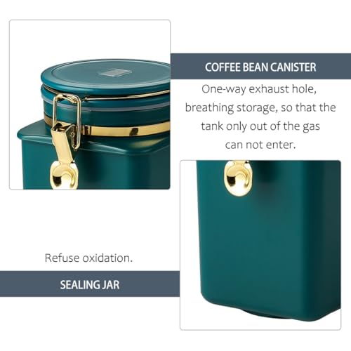 Lata hermética para café BESPORTBLE 1.1L azul miniatura 6