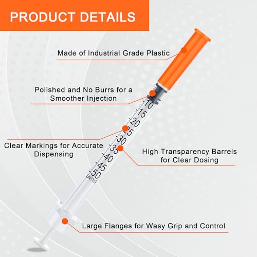 20 Stück 0.5ml Plastiktube (31G x 6mm), Laborzubehör Mehrzweck-Messwerkzeuge, Einzeln verpackt