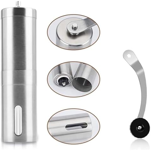 DERDOUT Stainless Steel Manual Coffee Grinder Cover