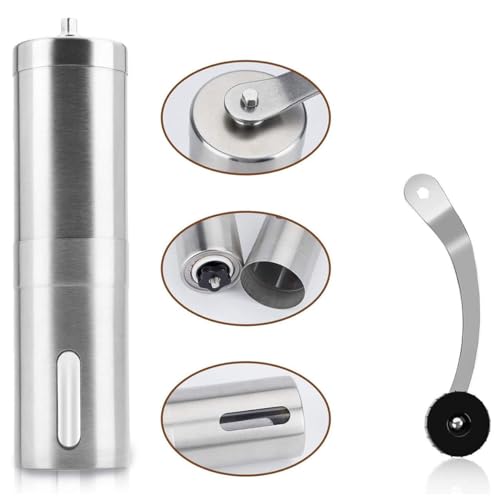 Manual Coffee Bean Grinder,Stainless Steel Manual Coffee Grinder Hand Crank Coffee Grinder Mill for Home Travel Office(1 pcs) Manual Coffee Bean Grinder,Stainless Steel Manual Coffee Grinder Hand Crank Coffee Grinder Mill for Home Travel Office(1 pcs)