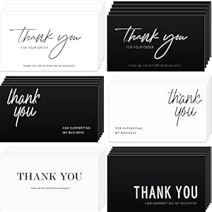 Tenare 120 Stücke Thank You Karten